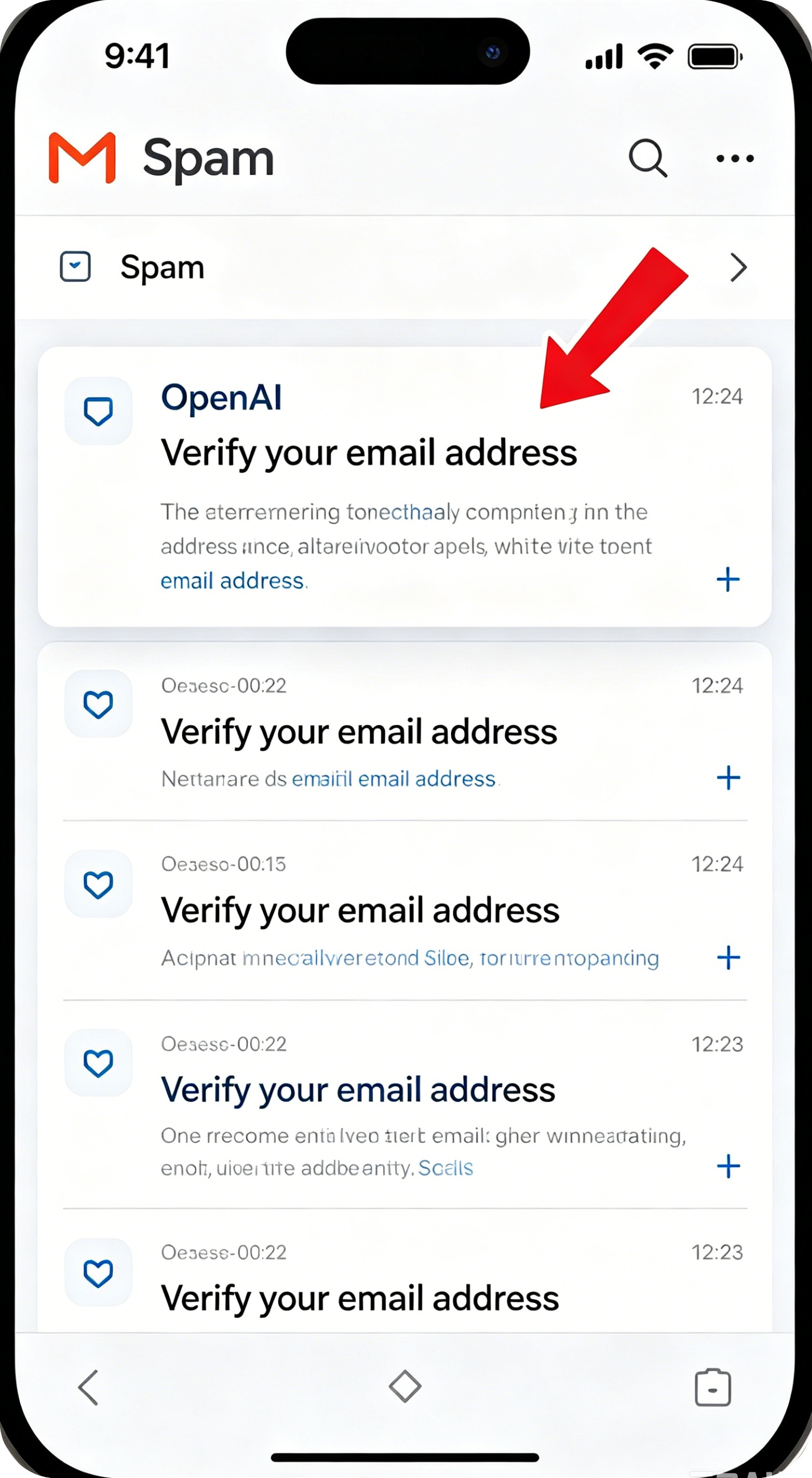 Correo de OpenAI en Spam