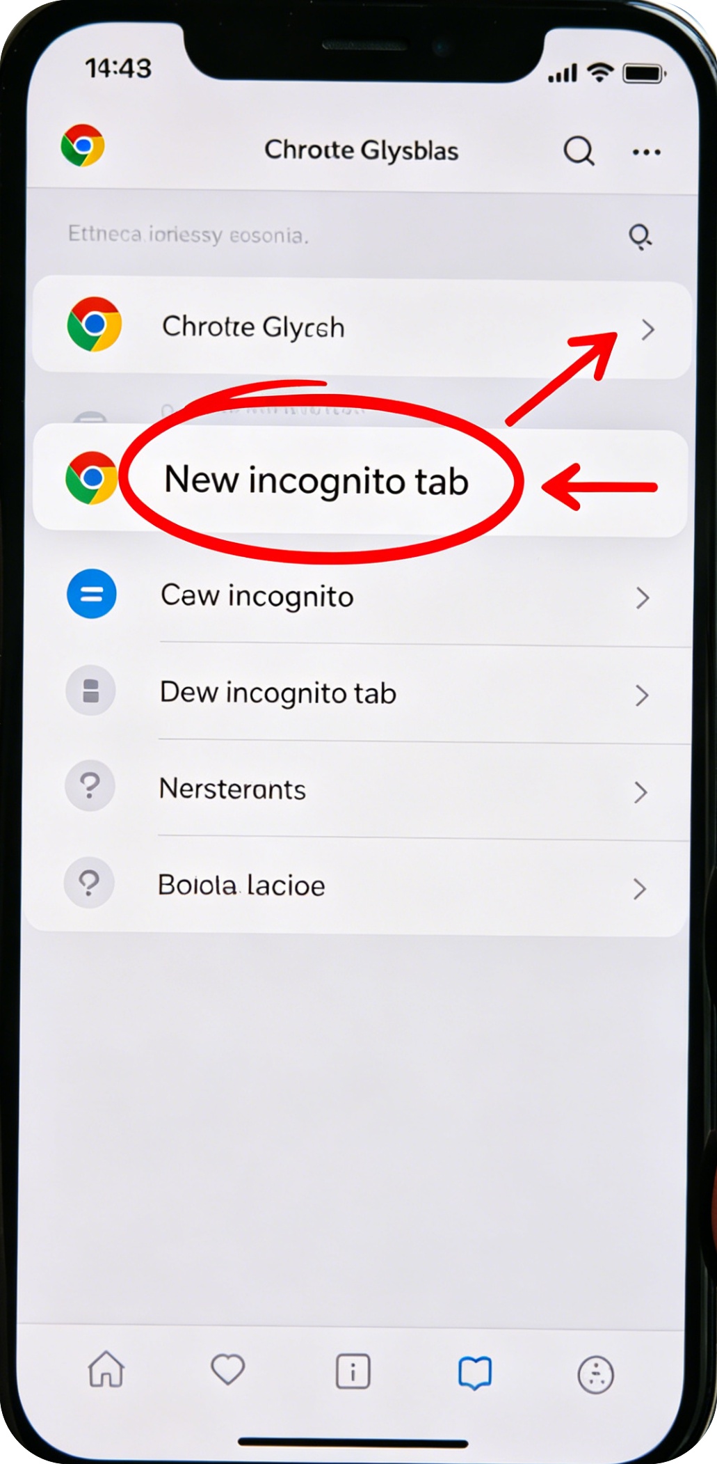 Modo incógnito en Chrome móvil