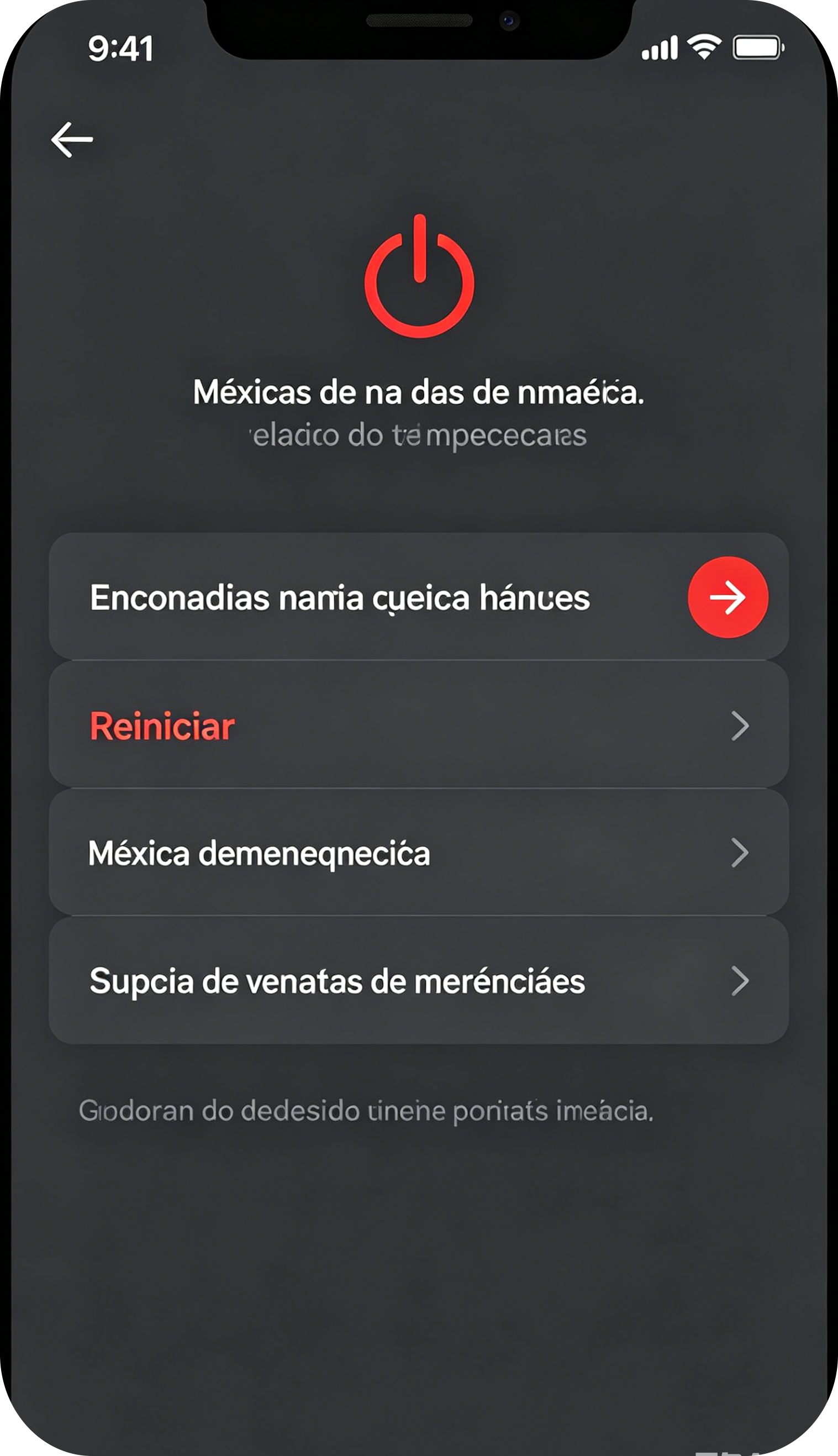 Reiniciar dispositivo móvil