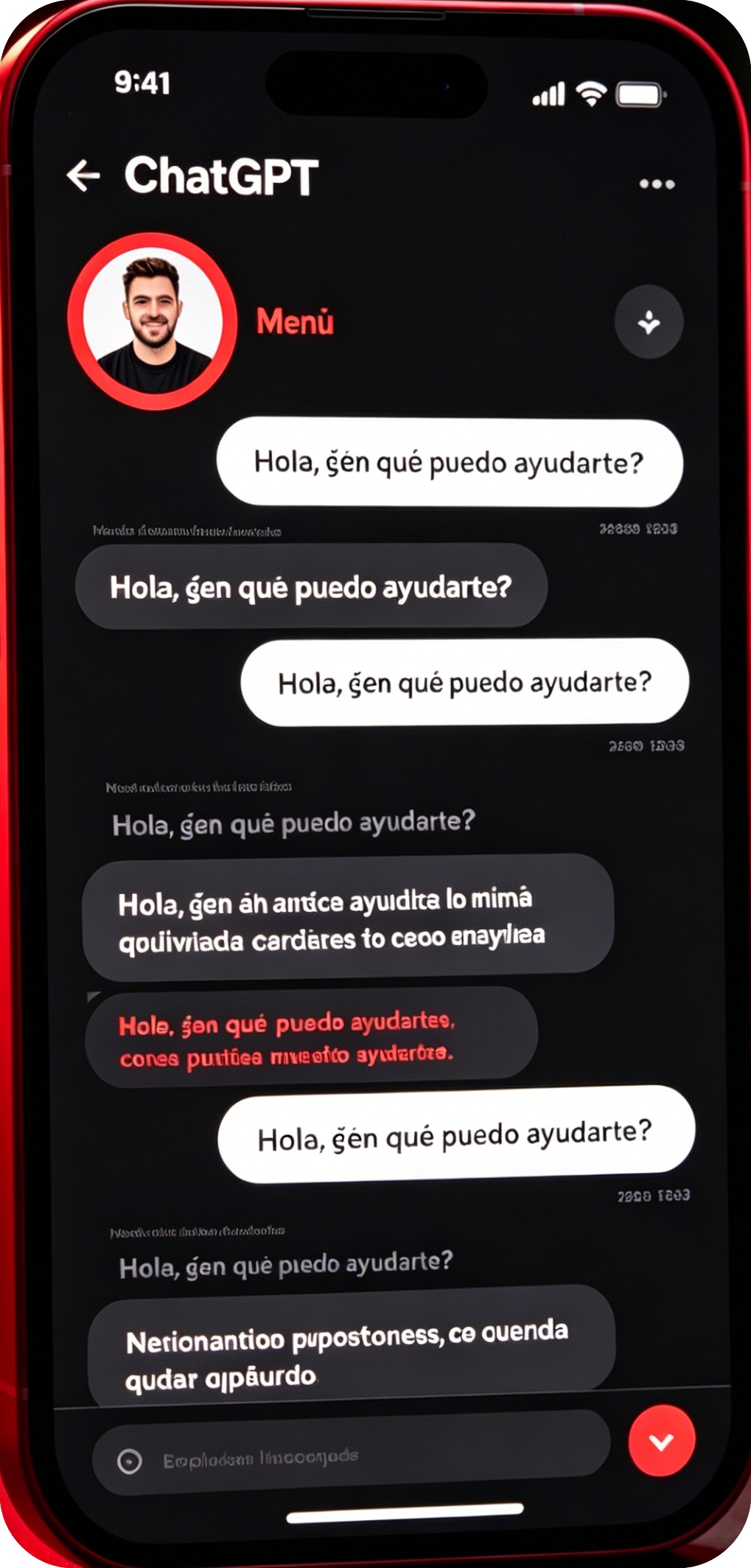 Abrir menú de perfil ChatGPT