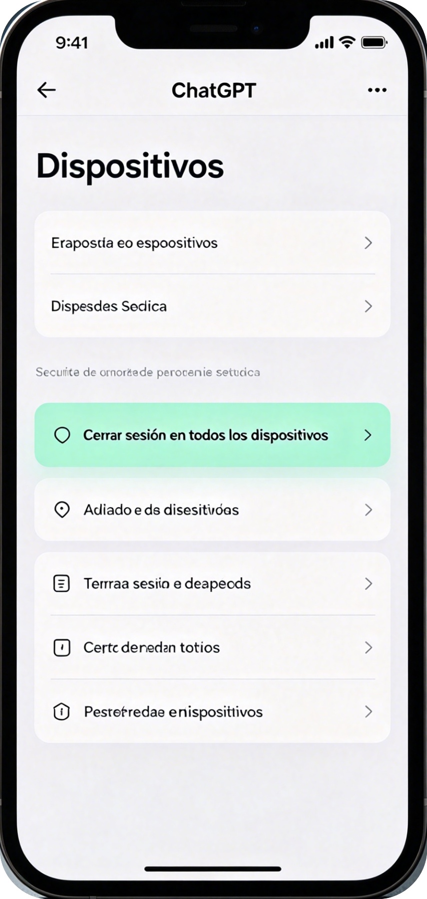Cerrar sesión en todos los dispositivos