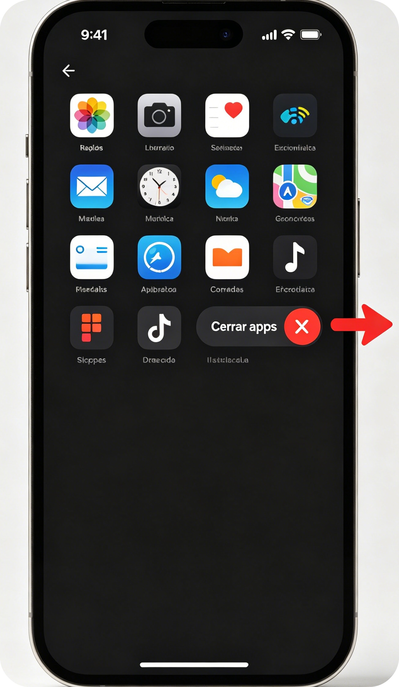 Cerrar apps en segundo plano