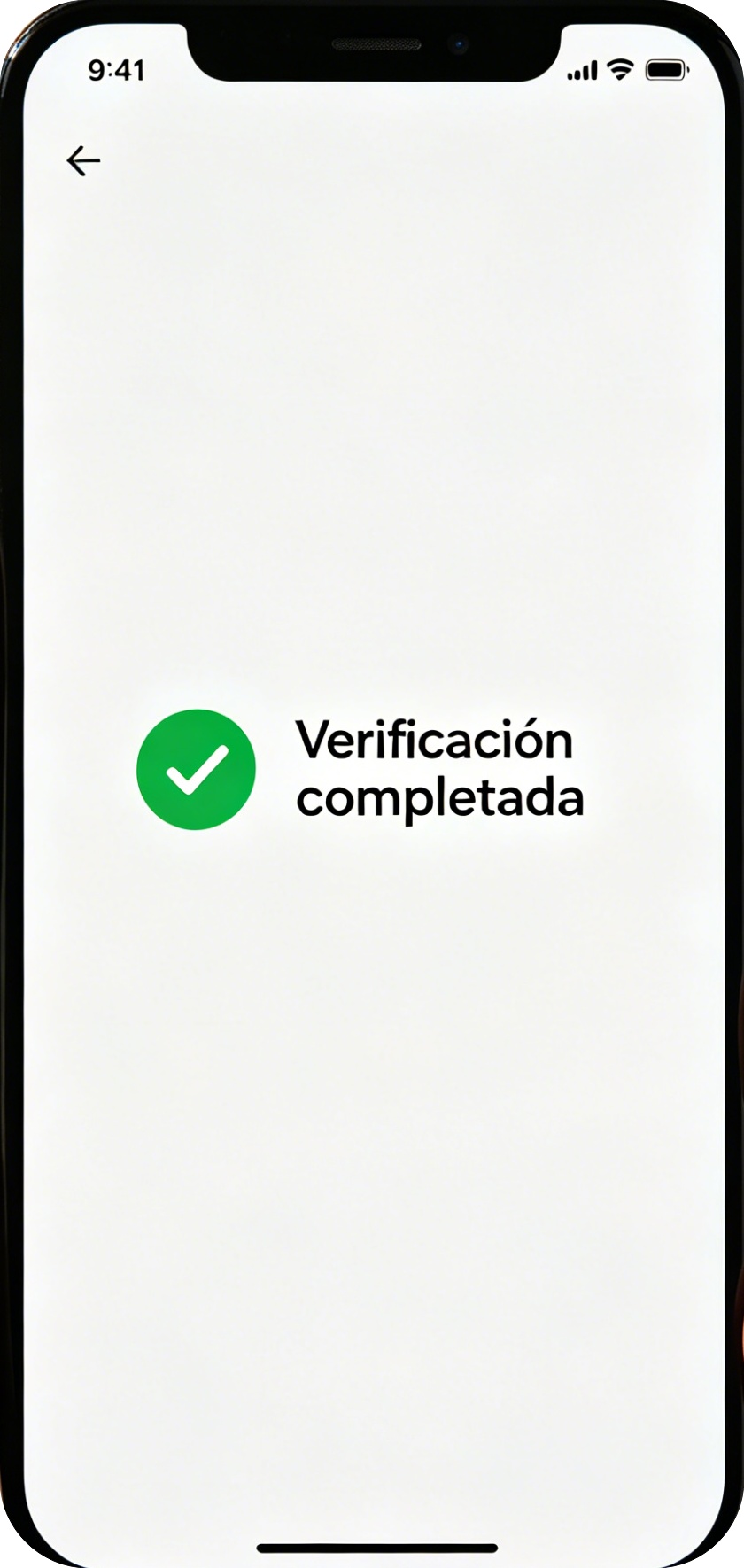 Verificación completada